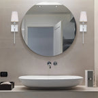 Applique murale cylindrique moderne pour salle de bain avec abat-jour