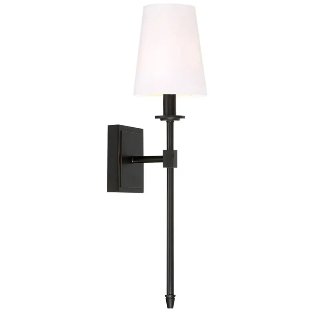 Applique murale cylindrique moderne pour salle de bain avec abat-jour