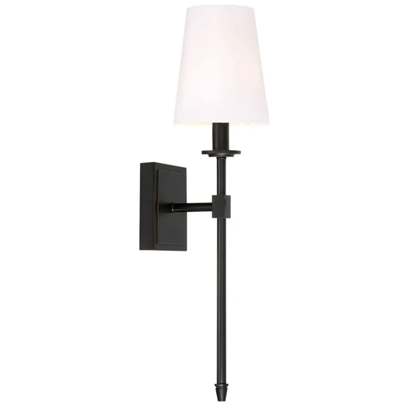 Applique murale cylindrique moderne pour salle de bain avec abat-jour