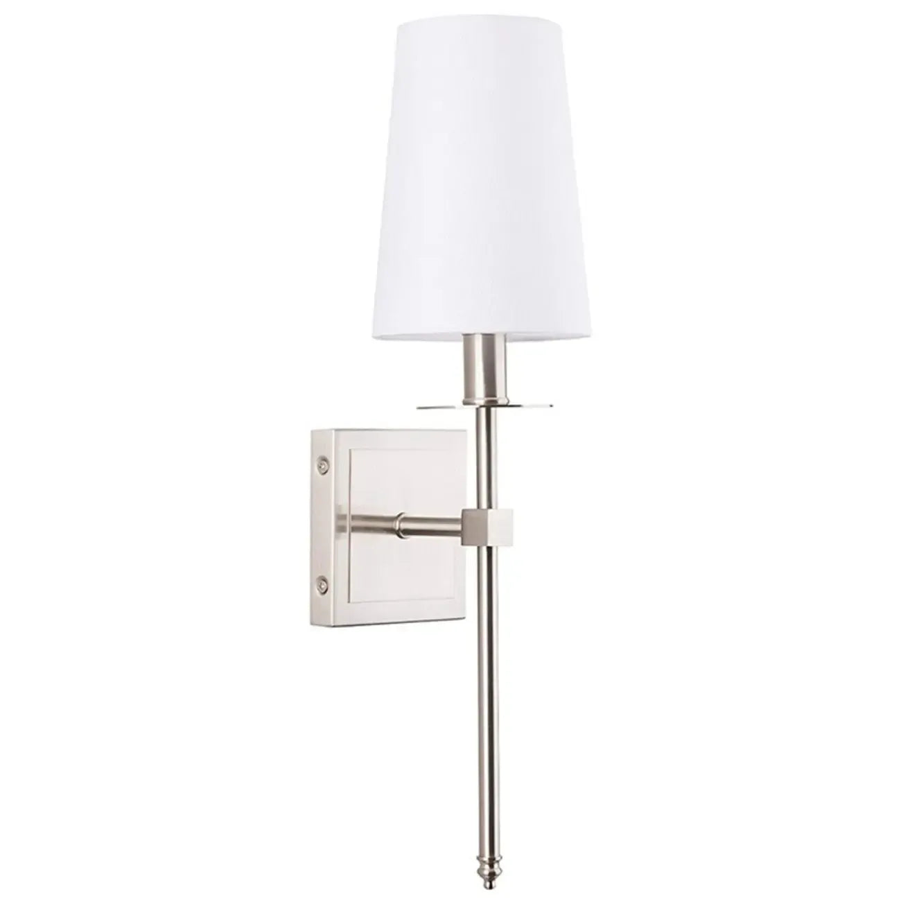 Applique murale cylindrique moderne pour salle de bain avec abat-jour