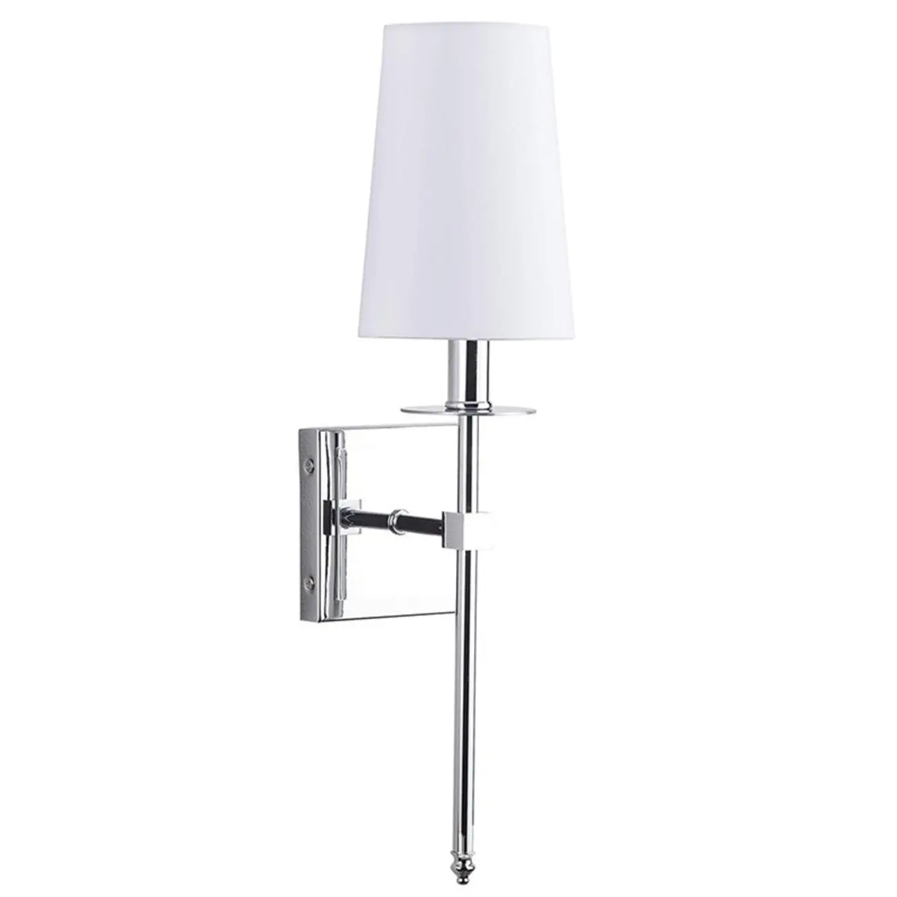Applique murale cylindrique moderne pour salle de bain avec abat-jour