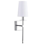 Applique murale cylindrique moderne pour salle de bain avec abat-jour