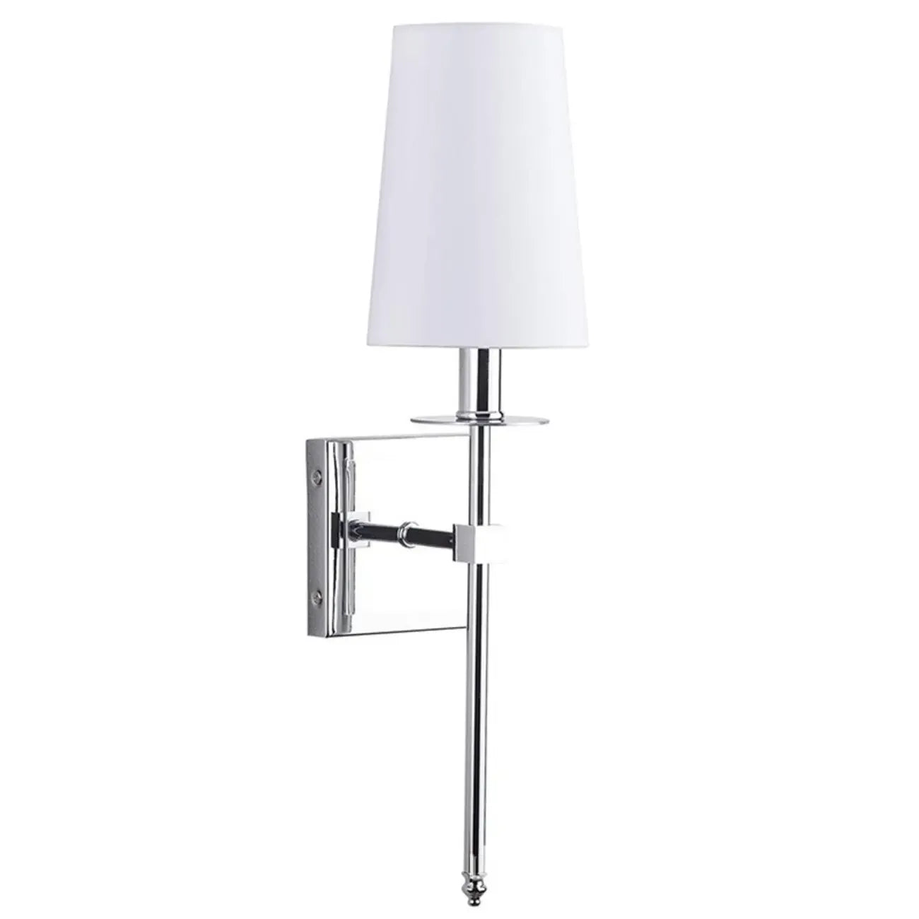 Applique murale cylindrique moderne pour salle de bain avec abat-jour