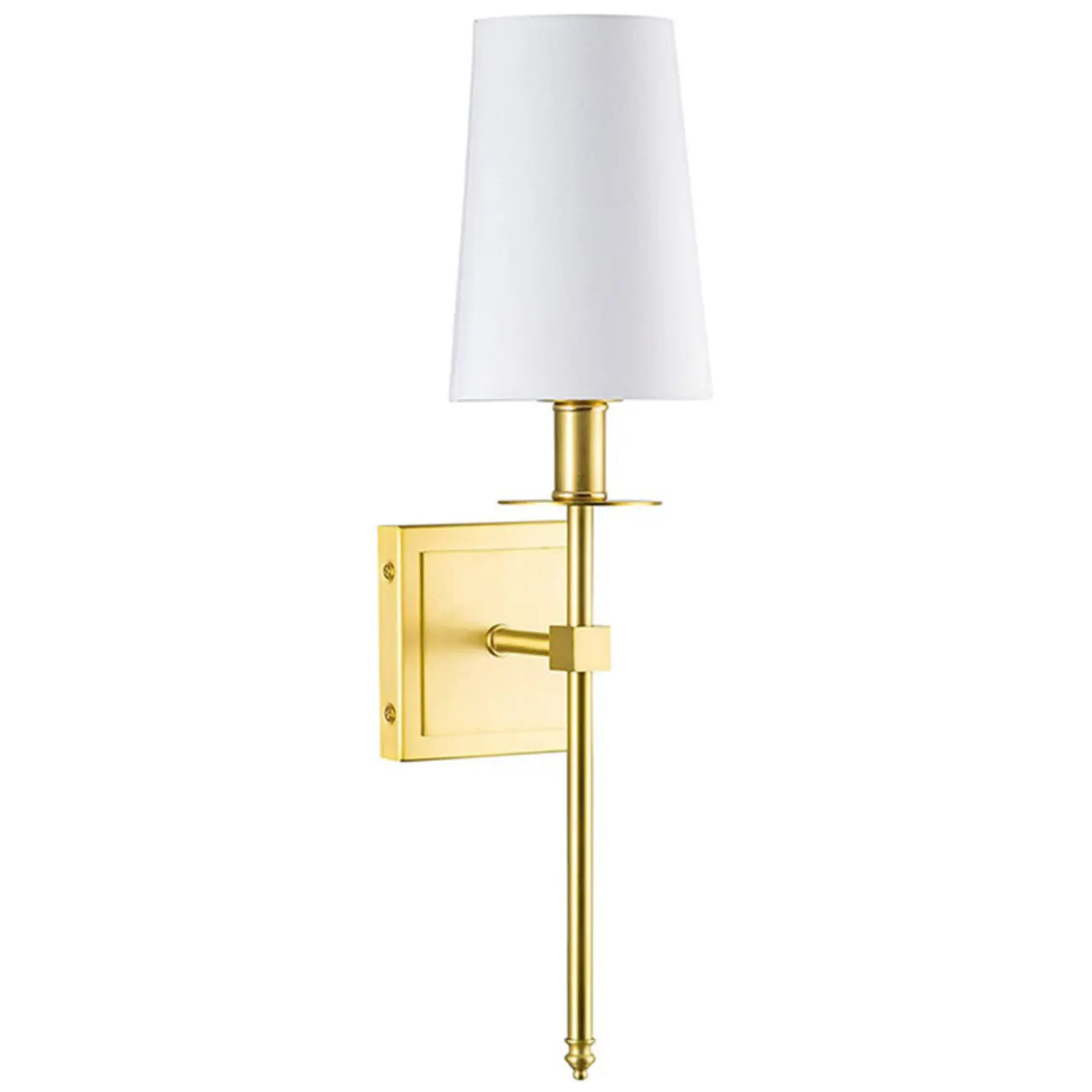 Applique murale cylindrique moderne pour salle de bain avec abat-jour