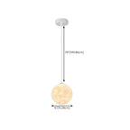 Suspension lumineuse 3D en forme de lune à intensité variable pour une décoration de chevet moderne