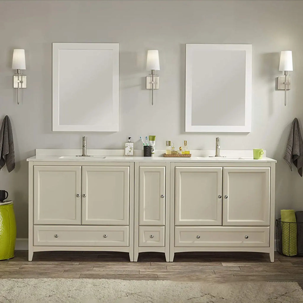Applique murale cylindrique moderne pour salle de bain avec abat-jour