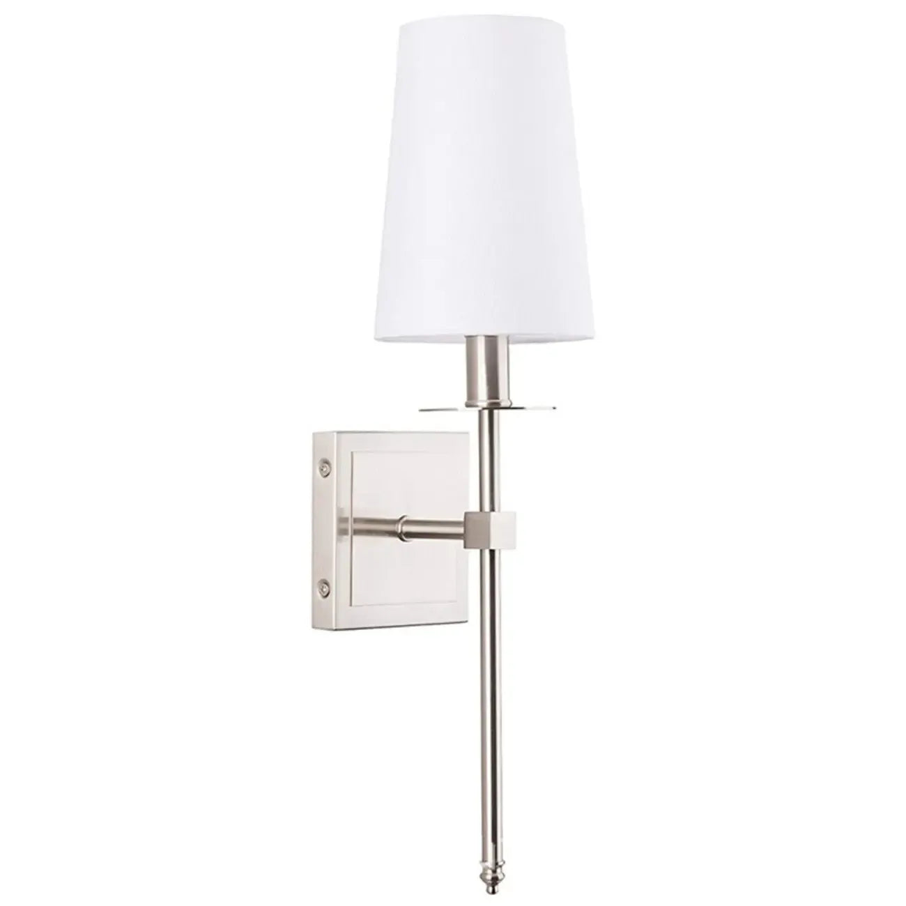 Applique murale cylindrique moderne pour salle de bain avec abat-jour