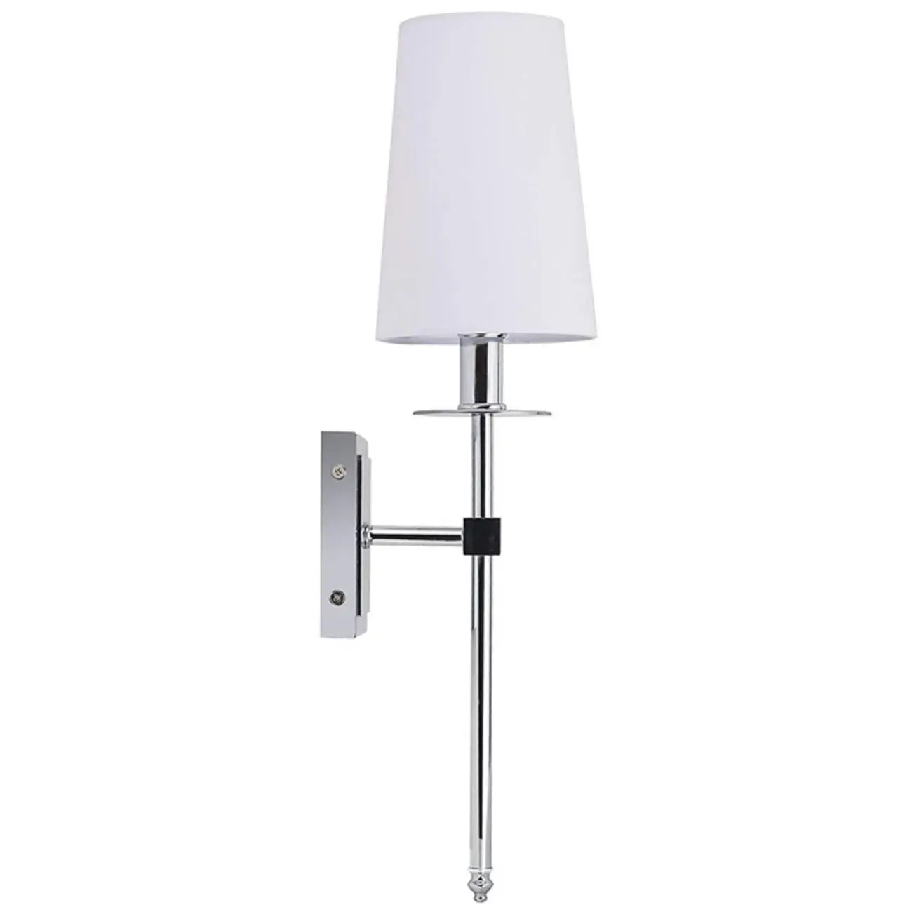 Applique murale cylindrique moderne pour salle de bain avec abat-jour