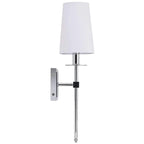 Applique murale cylindrique moderne pour salle de bain avec abat-jour