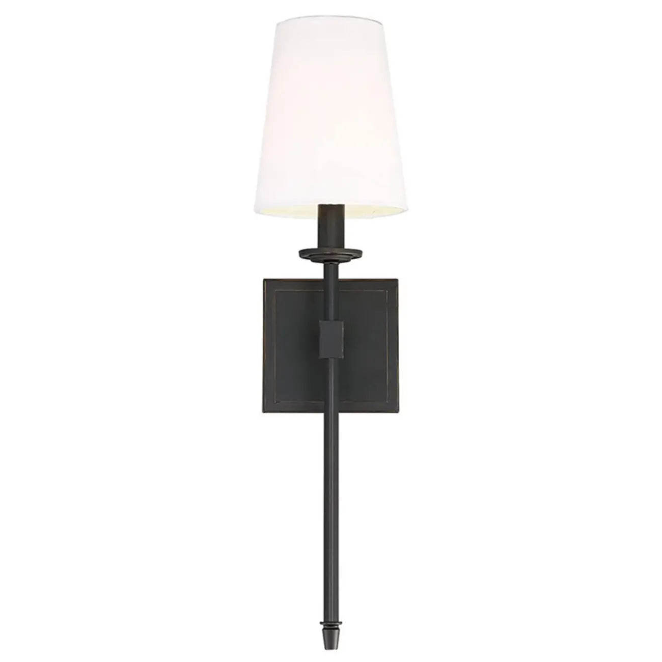 Applique murale cylindrique moderne pour salle de bain avec abat-jour