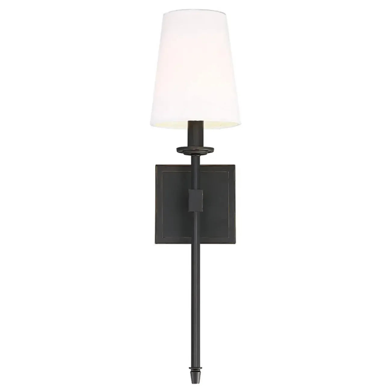 Applique murale cylindrique moderne pour salle de bain avec abat-jour