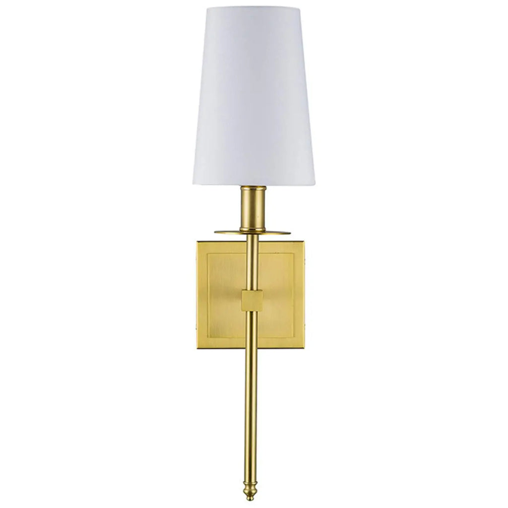 Applique murale cylindrique moderne pour salle de bain avec abat-jour