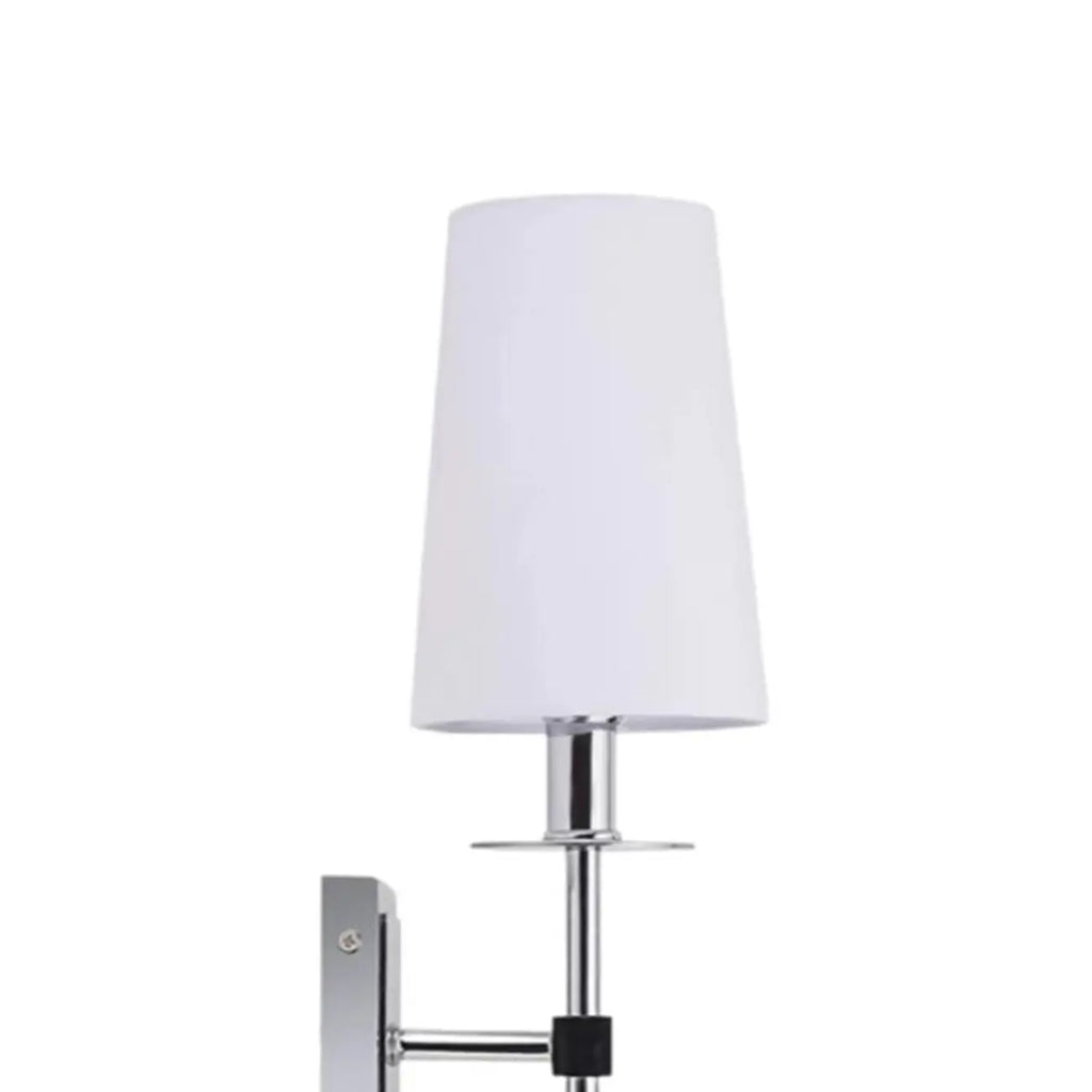 Applique murale cylindrique moderne pour salle de bain avec abat-jour