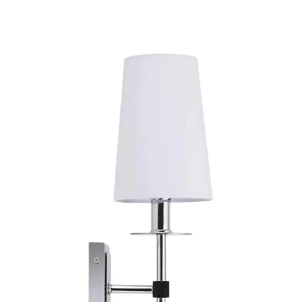 Applique murale cylindrique moderne pour salle de bain avec abat-jour
