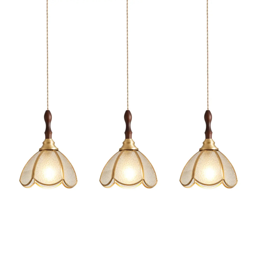 Suspension florale rétro en vitrail pour une décoration intérieure élégante