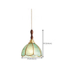 Suspension florale rétro en vitrail pour une décoration intérieure élégante