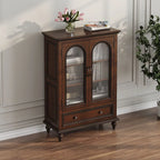 Meuble d'appoint standard vintage en frêne avec 1 tiroir