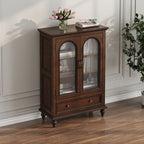 Meuble d'appoint standard vintage en frêne avec 1 tiroir