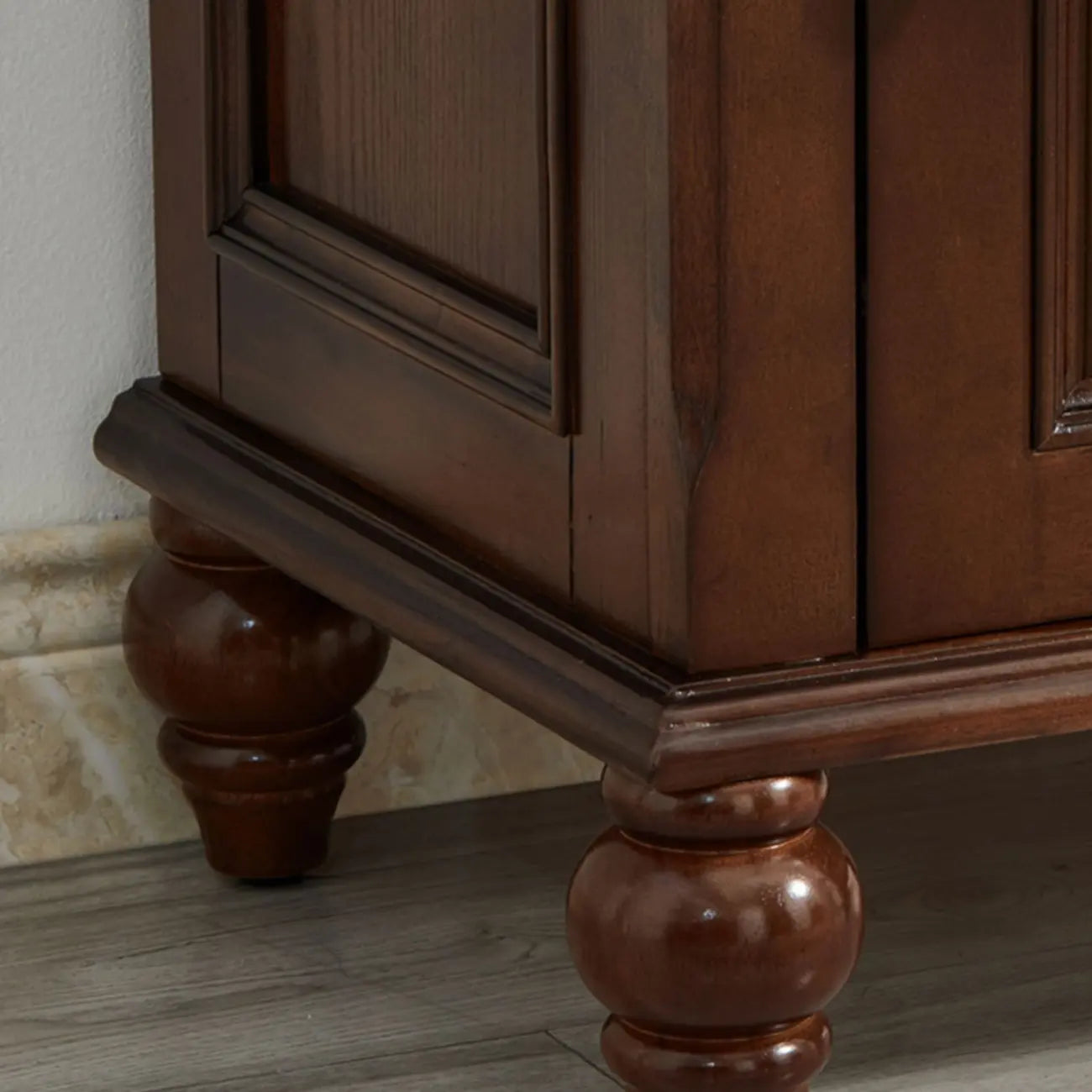 Meuble d'appoint standard vintage en frêne avec 1 tiroir