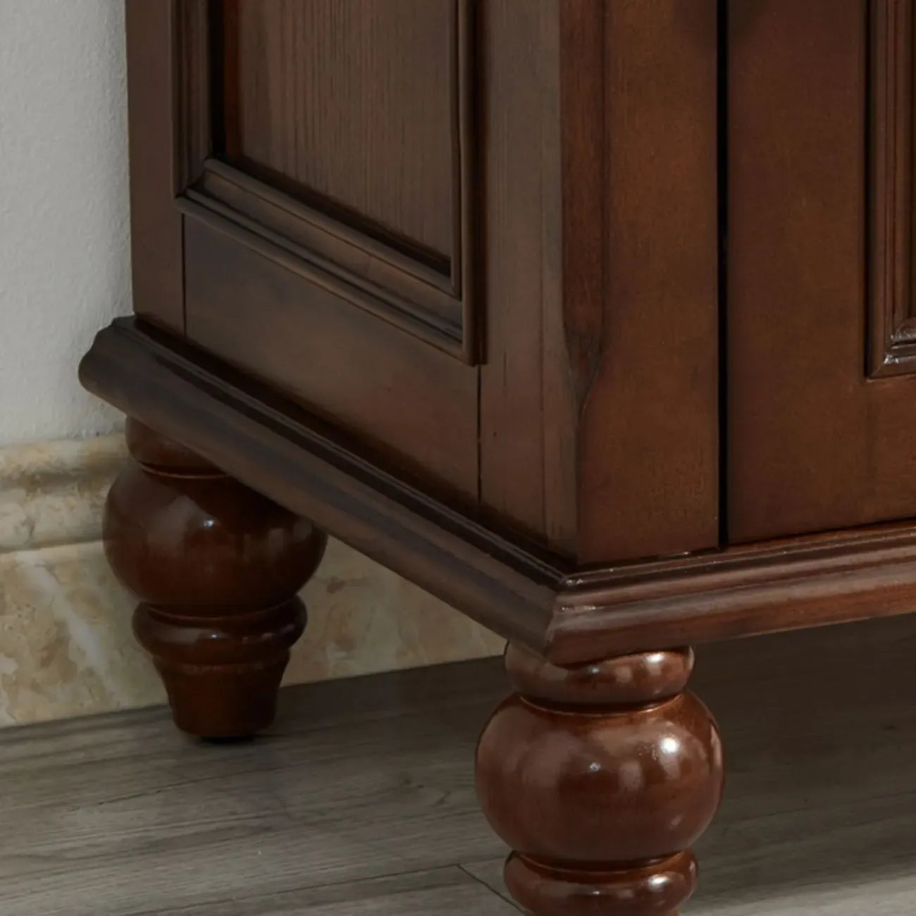 Meuble d'appoint standard vintage en frêne avec 1 tiroir