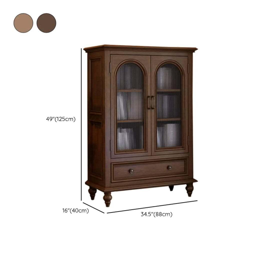 Meuble d'appoint standard vintage en frêne avec 1 tiroir