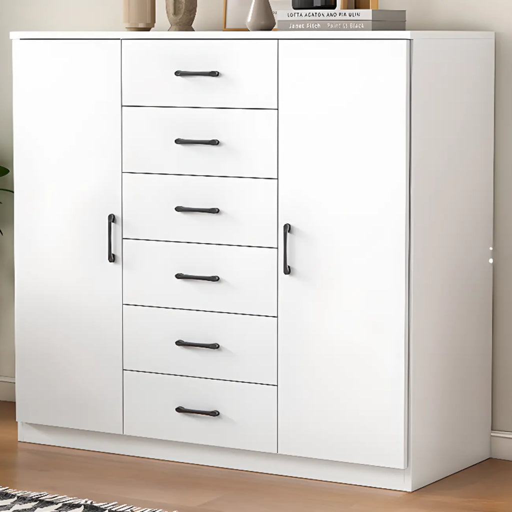 Armoire de rangement rectangulaire moderne à 5 tiroirs pour la maison
