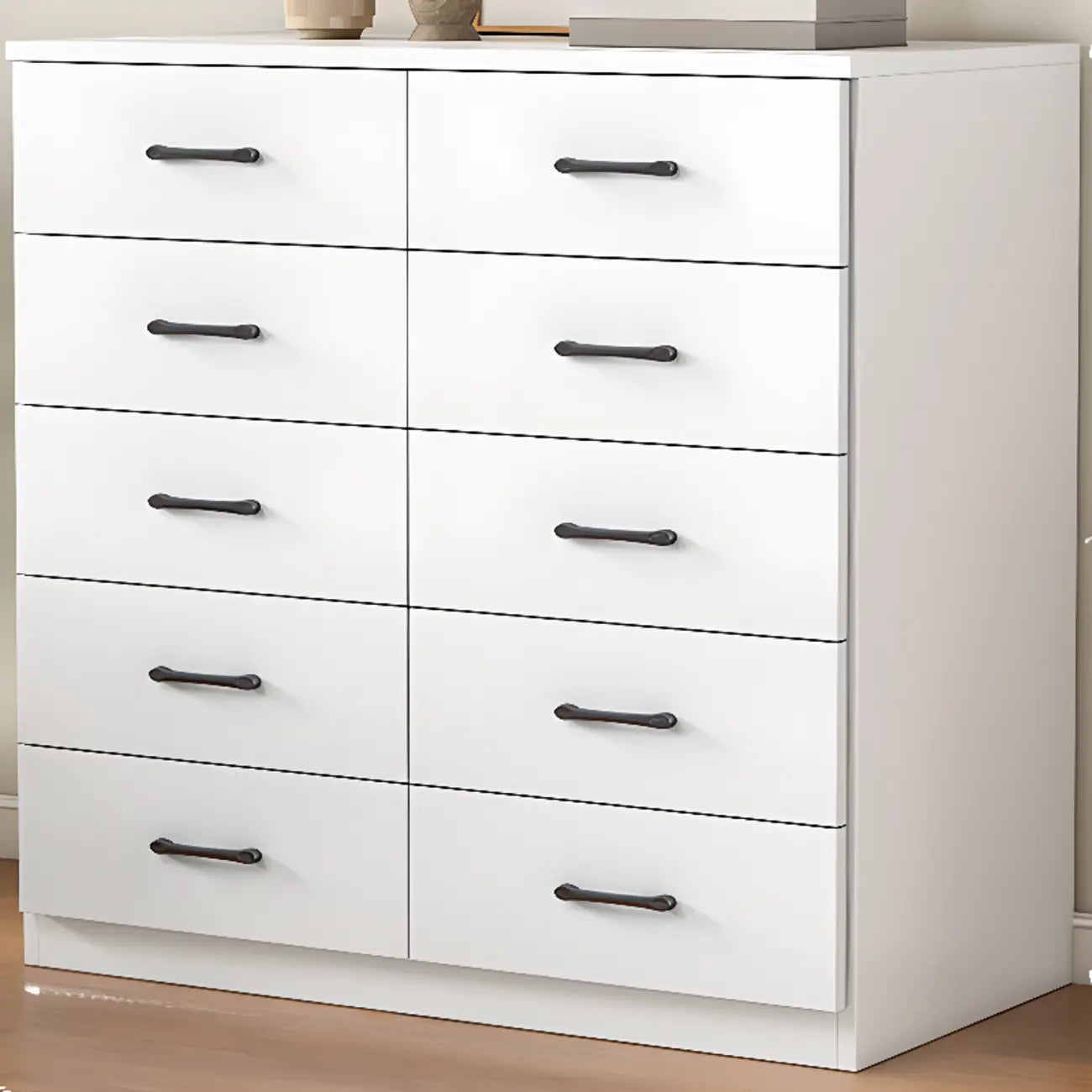 Armoire de rangement rectangulaire moderne à 5 tiroirs pour la maison