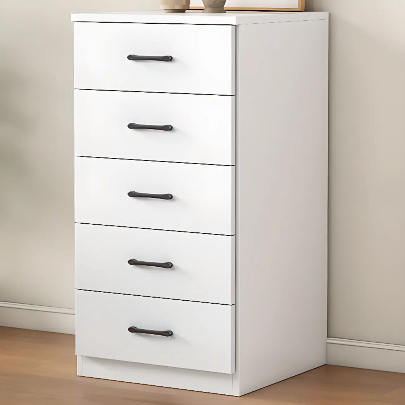 Armoire de rangement rectangulaire moderne à 5 tiroirs pour la maison