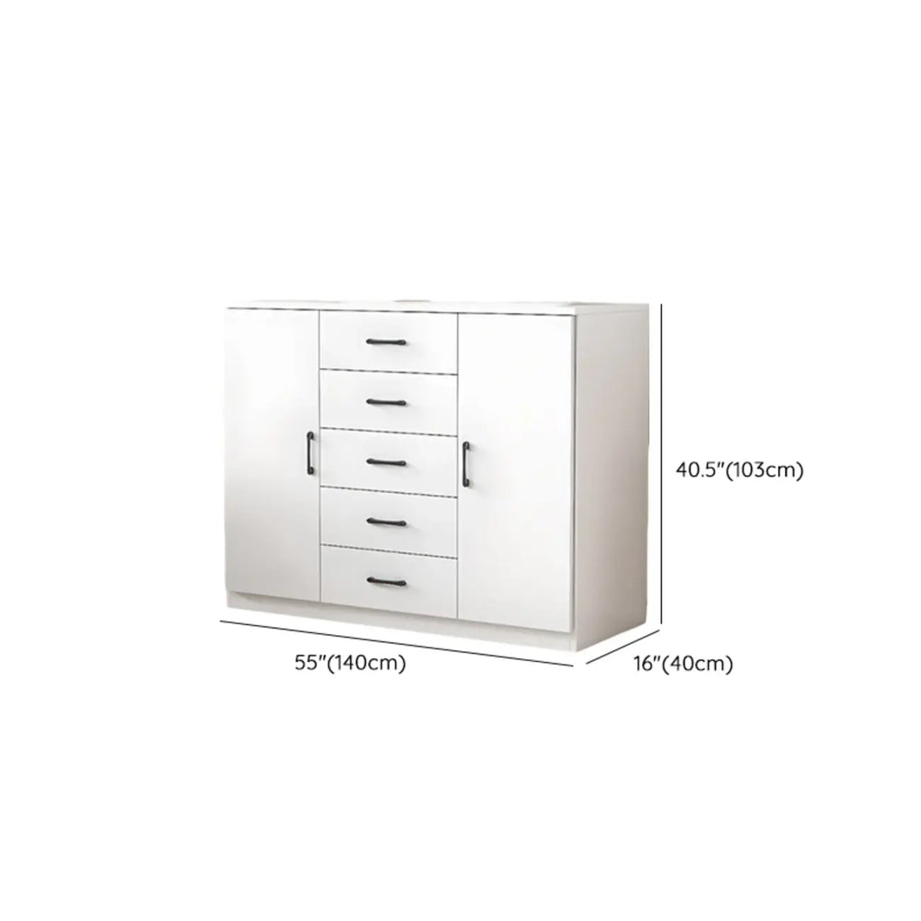 Armoire de rangement rectangulaire moderne à 5 tiroirs pour la maison