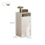 Armoire de rangement moderne en bois blanc avec étagères extérieures