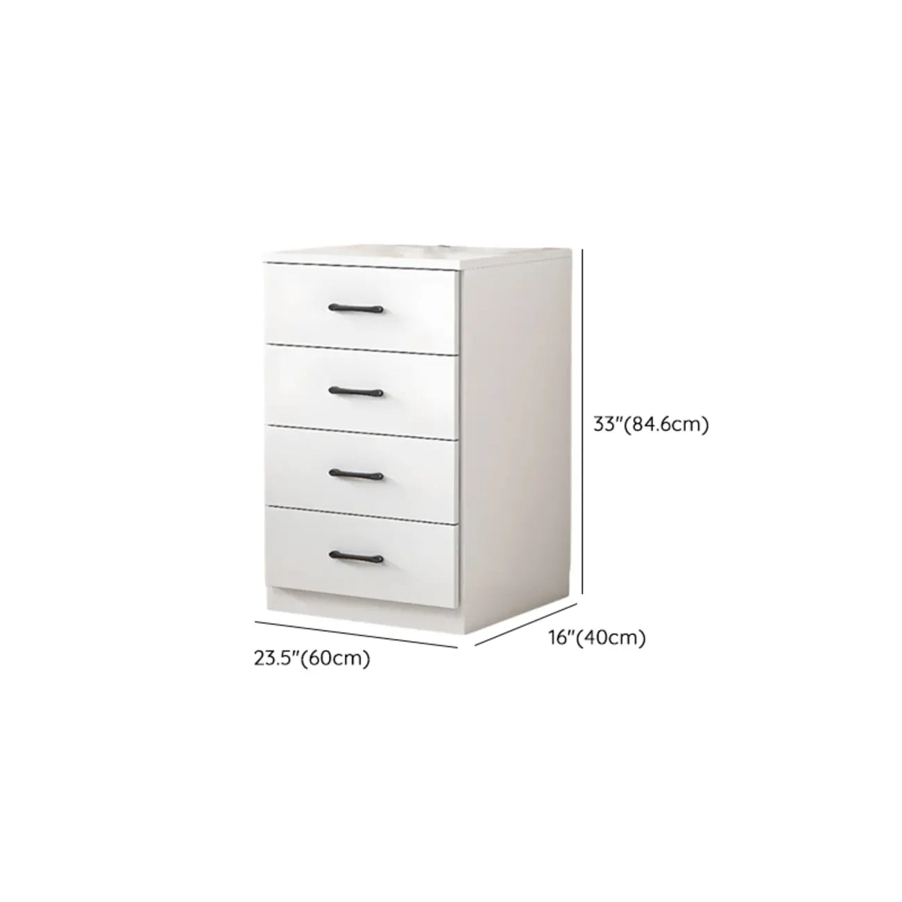 Armoire de rangement rectangulaire moderne à 5 tiroirs pour la maison