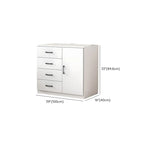 Armoire de rangement rectangulaire moderne à 5 tiroirs pour la maison