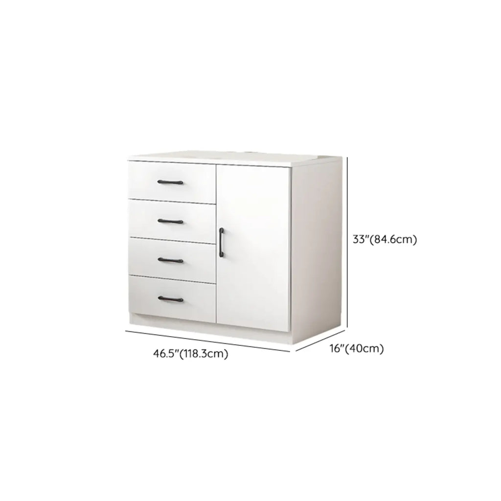 Armoire de rangement rectangulaire moderne à 5 tiroirs pour la maison