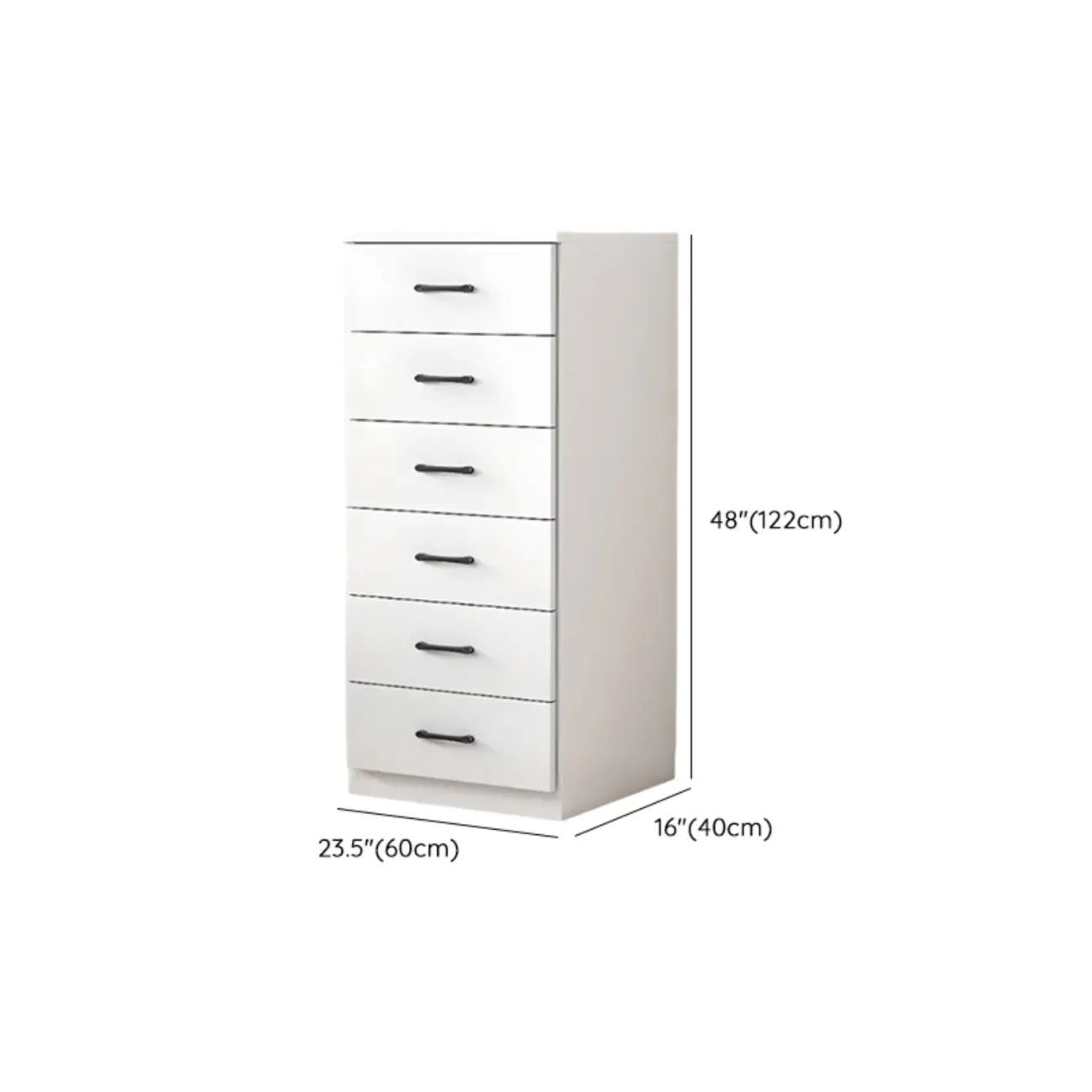 Armoire de rangement rectangulaire moderne à 5 tiroirs pour la maison