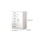 Armoire de rangement rectangulaire moderne à 5 tiroirs pour la maison