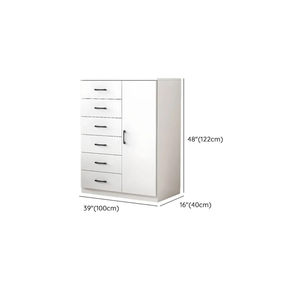 Armoire de rangement rectangulaire moderne à 5 tiroirs pour la maison