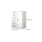 Armoire de rangement rectangulaire moderne à 5 tiroirs pour la maison