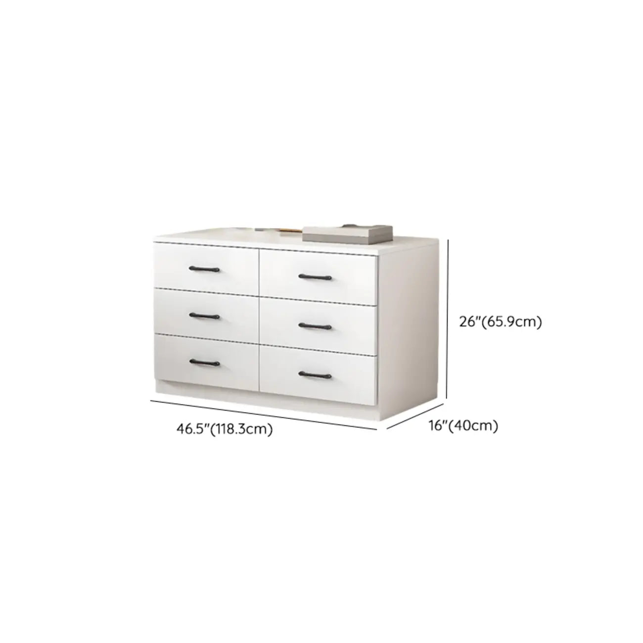 Armoire de rangement rectangulaire moderne à 5 tiroirs pour la maison