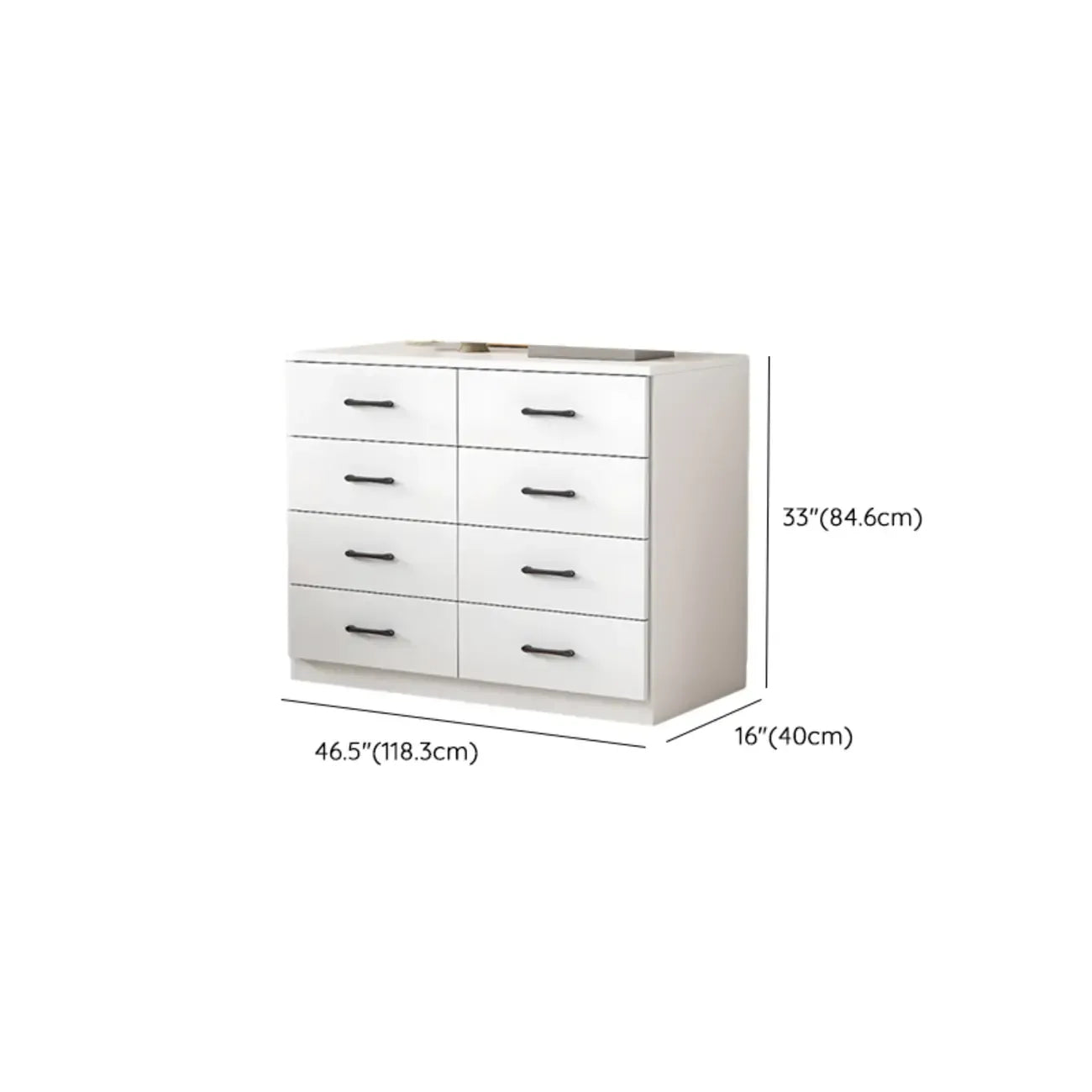 Armoire de rangement rectangulaire moderne à 5 tiroirs pour la maison