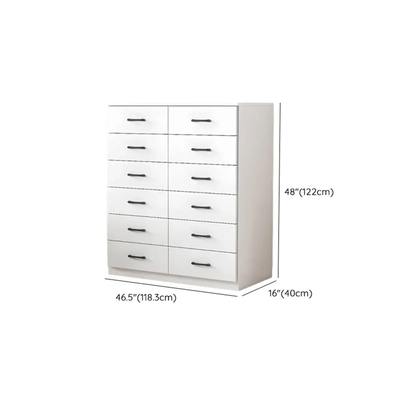 Armoire de rangement rectangulaire moderne à 5 tiroirs pour la maison