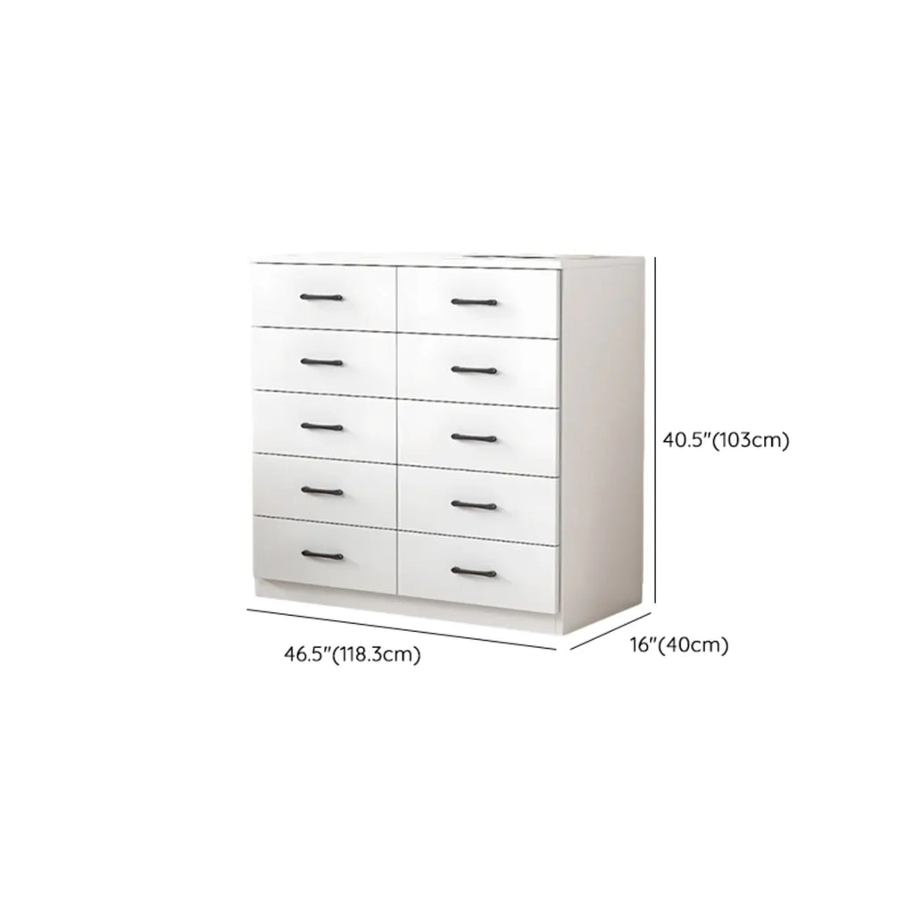 Armoire de rangement rectangulaire moderne à 5 tiroirs pour la maison