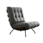 Fauteuil inclinable traditionnel en mohair capitonné