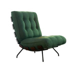 Fauteuil inclinable traditionnel en mohair capitonné