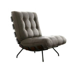 Fauteuil inclinable traditionnel en mohair capitonné