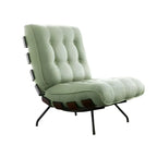 Fauteuil inclinable traditionnel en mohair capitonné