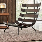 Fauteuil inclinable traditionnel en mohair capitonné