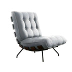 Fauteuil inclinable traditionnel en mohair capitonné