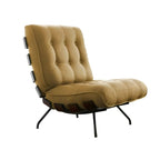 Fauteuil inclinable traditionnel en mohair capitonné