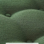 Fauteuil inclinable traditionnel en mohair capitonné