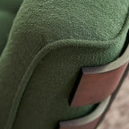 Fauteuil inclinable traditionnel en mohair capitonné